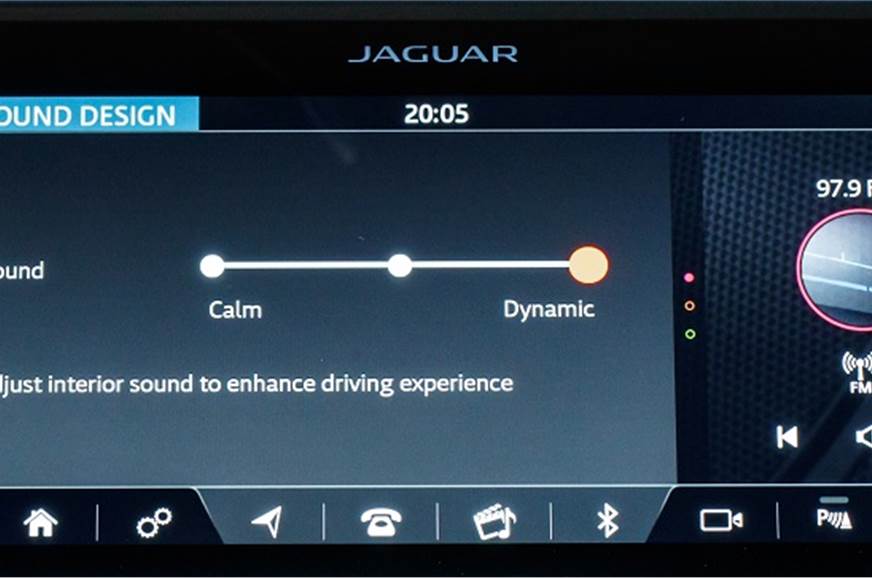 You can adjust cabin sound level. Dynamic makes motor 'rortier'.  